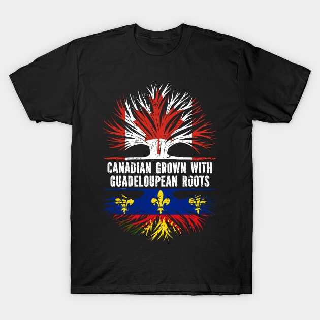 Canadian Grown with Guadeloupean Roots Canada Flag T-Shirt by silvercoin
